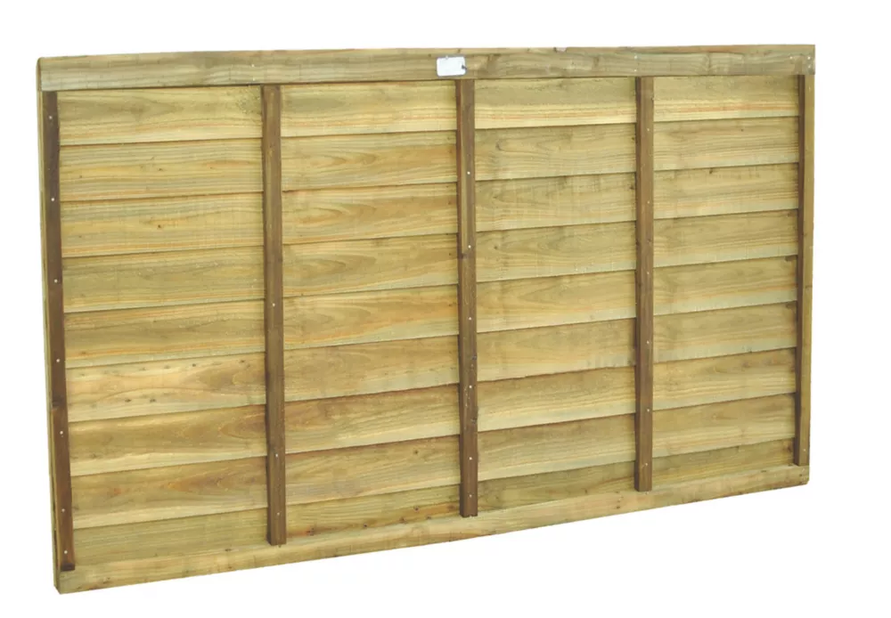 Forest Super Lap Fence Panels Natural Timber 6 X 3' Pack Of 10