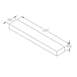 Forest Landscaping Sleepers Natural Timber 1.2m 4 Pack -The Handy shop 171JG A4