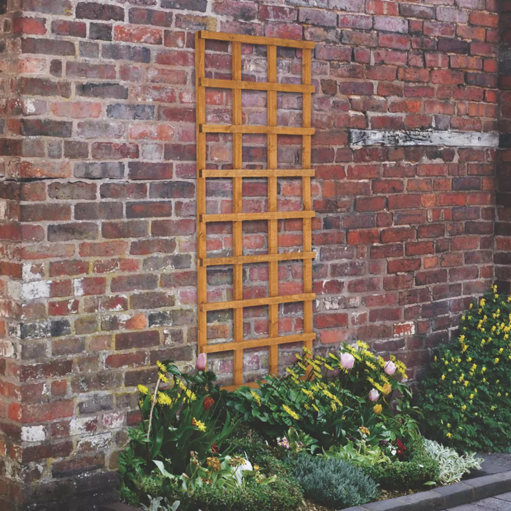 Forest Softwood Tall Rectangular Trellis X 5 Pack - Image 2