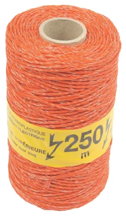 Stockshop Electric Fence Polywire Orange 3mm X 250m