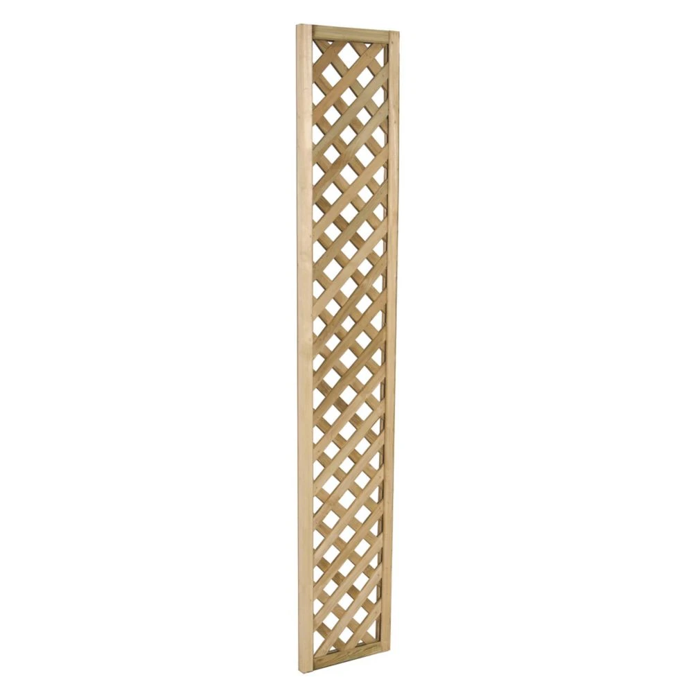 Forest Rosemore Softwood Rectangular Trellis 1 X 6' 4 Pack - Image 2