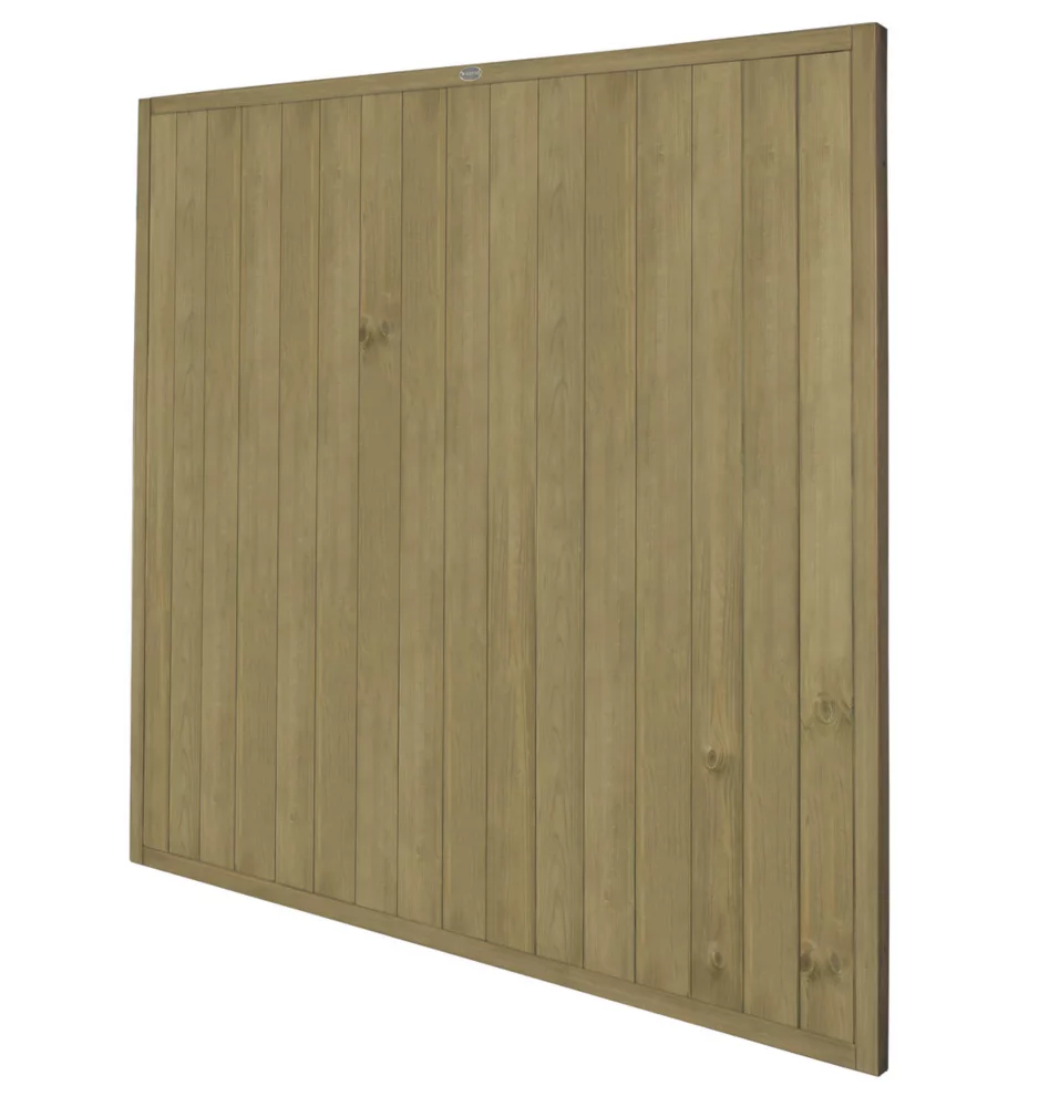 Forest VTGP6PK4HD Vertical Tongue & Groove Fence Panels Natural Timber 6 X 6' Pack Of 4 - Image 2