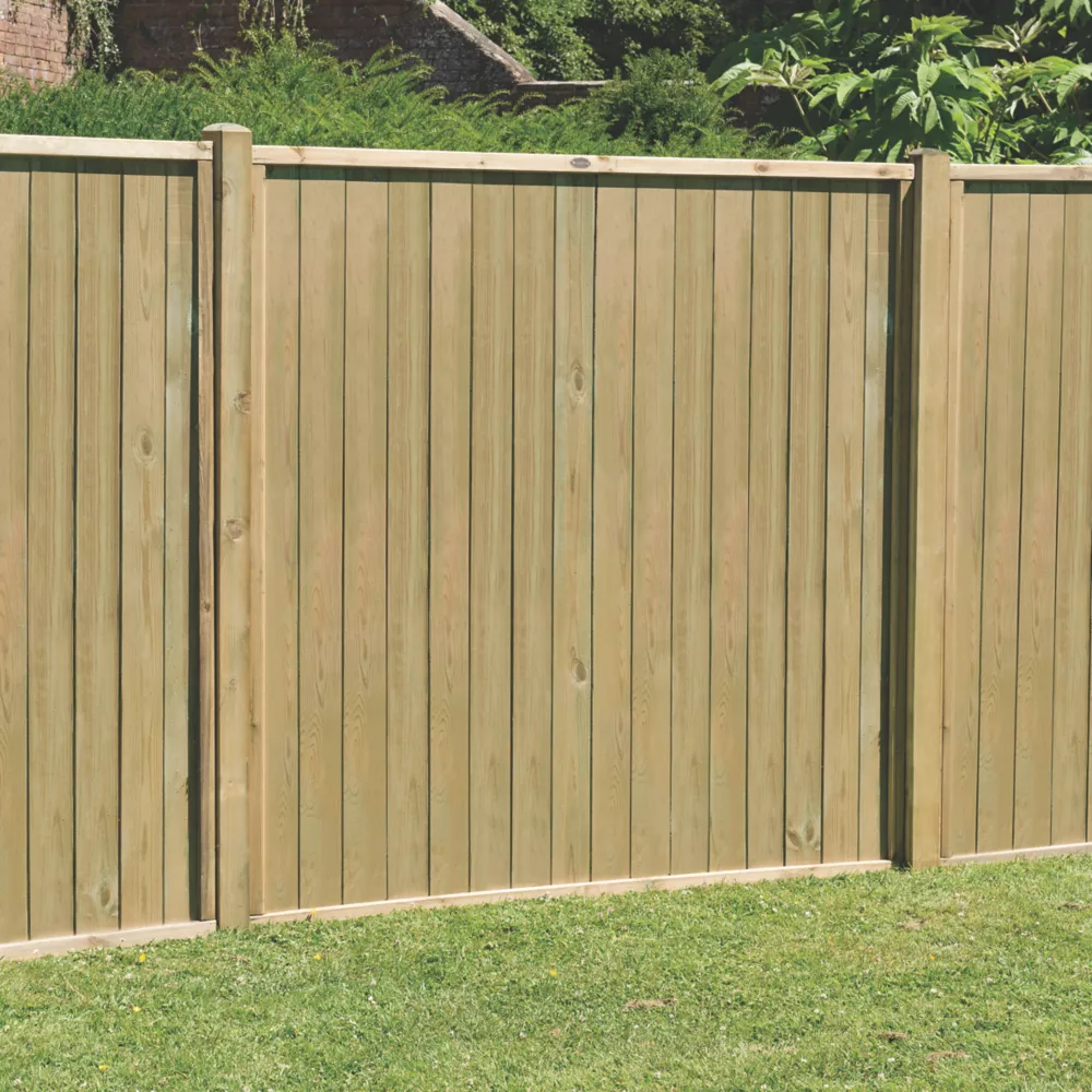 Forest VTGP6PK4HD Vertical Tongue & Groove Fence Panels Natural Timber 6 X 6' Pack Of 4 - Image 3
