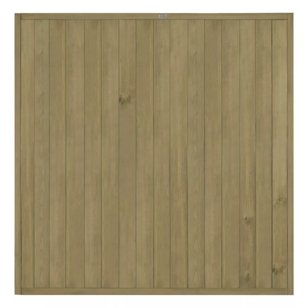 Forest VTGP6PK4HD Vertical Tongue & Groove Fence Panels Natural Timber 6 X 6' Pack Of 4