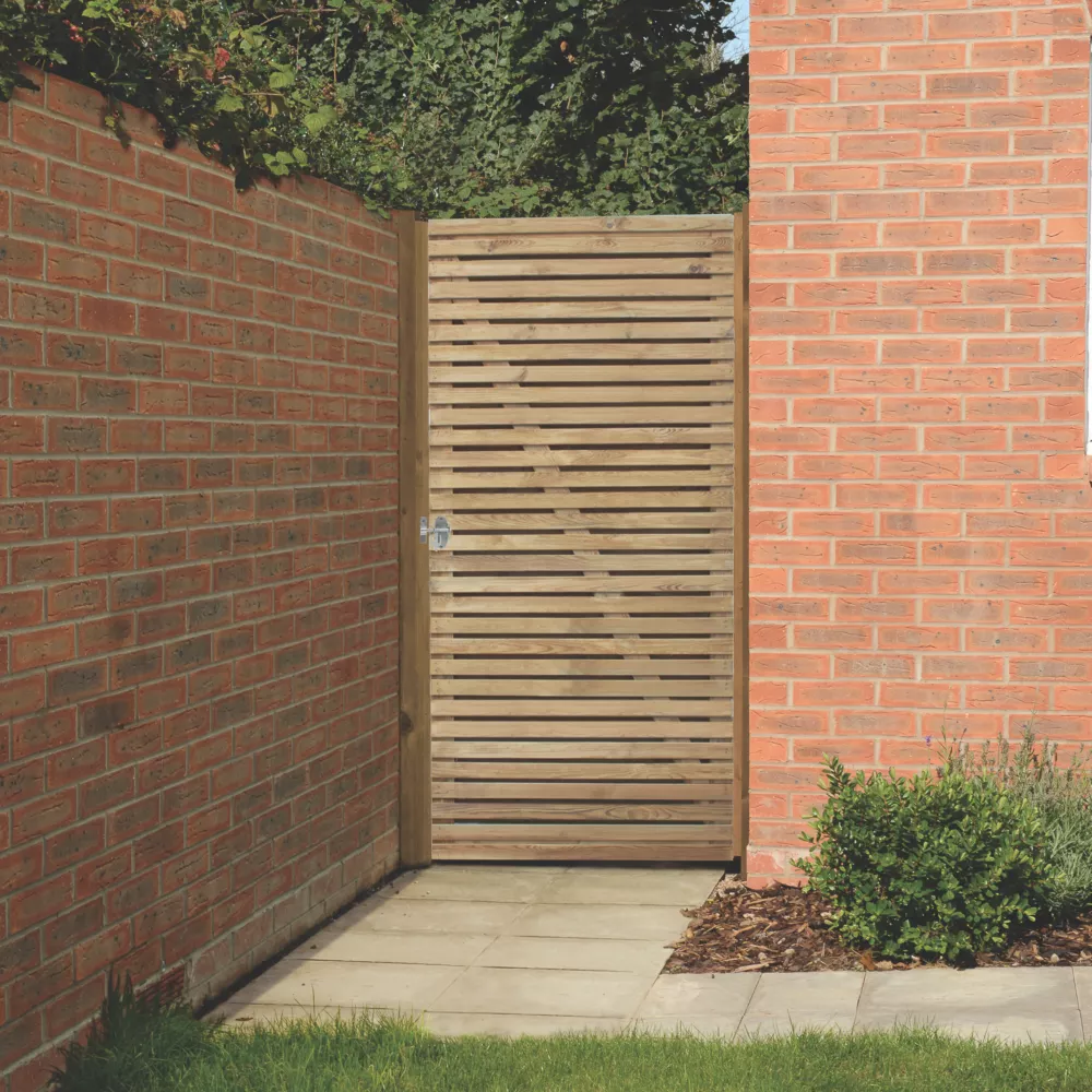 Forest Garden Gate 900 X 1800mm Natural Timber