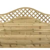 Forest Prague Lattice Curved Top Fence Panels Natural Timber 6 X 4&apos; Pack Of 9