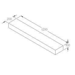 Forest Landscaping Sleepers Natural Timber 1.2m 3 Pack -The Handy shop 421JG A4
