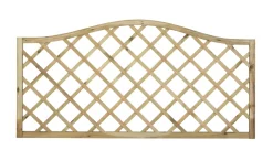 Forest Hamburg Lattice Curved Top Garden Screens 6 X 3&apos; 9 Pack