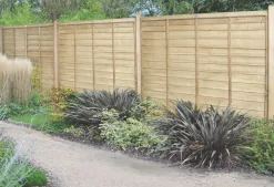 Forest Super Lap Fence Panels Natural Timber 6 X 5&apos; Pack Of 5