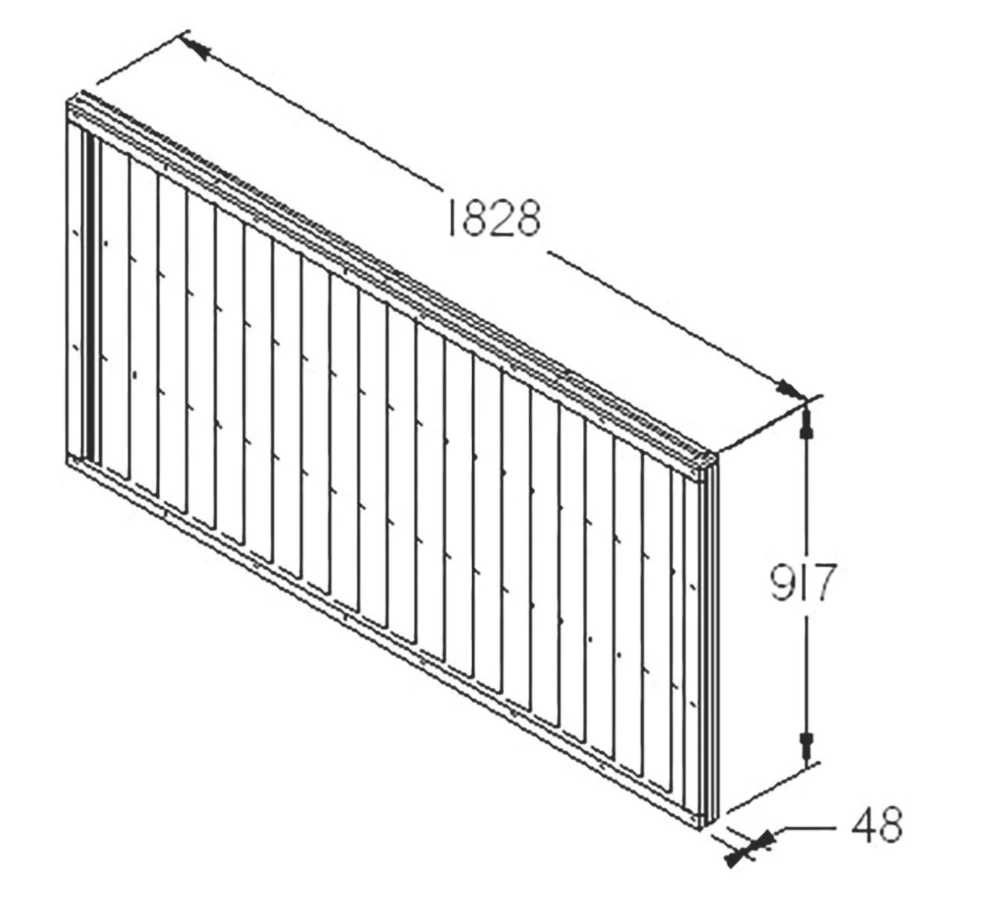 Forest Closeboard Fence Panels Golden Brown 6 X 3' Pack Of 8 - Image 4