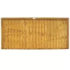 Forest Closeboard Fence Panels Golden Brown 6 X 3&apos; Pack Of 8