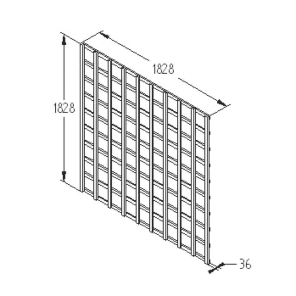Forest Softwood Square Trellis X 4 Pack - Image 6