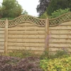 Forest Prague Lattice Curved Top Fence Panels Natural Timber 6 X 6&apos; Pack Of 4