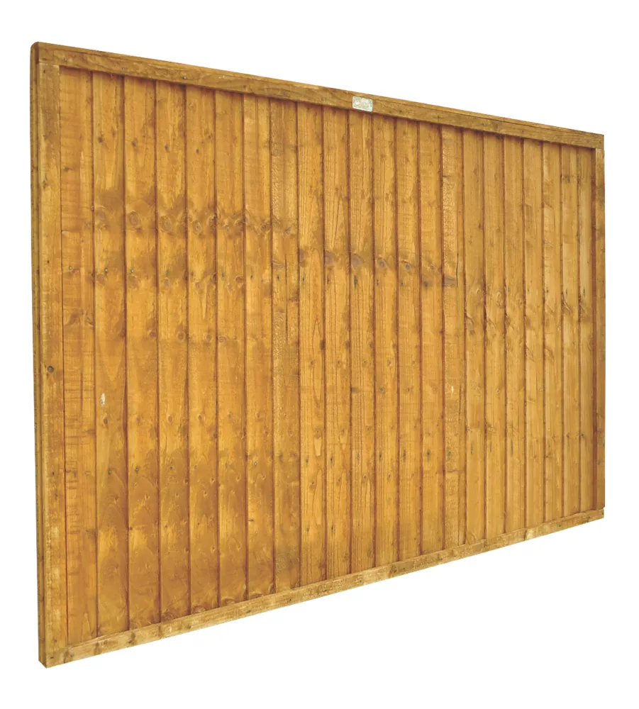 Forest Closeboard Fence Panels Golden Brown 6 X 4' Pack Of 8 2 Forest Closeboard Fence Panels Golden Brown 6 X 4' Pack Of 8 - Image 2