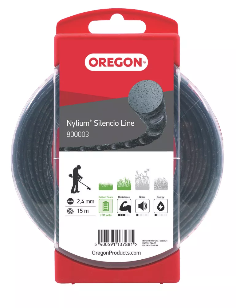 Oregon Nylium Silencio Trimmer Line 2.4mm X 15m 1 Oregon Nylium Silencio Trimmer Line 2.4mm X 15m