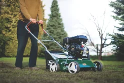 Webb WEPS400 212cc 40cm Petrol Lawn Scarifier & Raker -The Handy shop 781PR A3