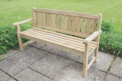Forest Rosedene Garden Bench Mixed Softwood 1.65 X 0.6 X 0.9m