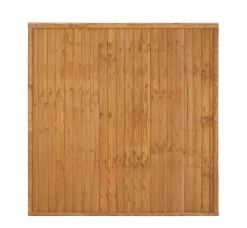 Forest Closeboard Fence Panels Golden Brown 6 X 6&apos; Pack Of 3