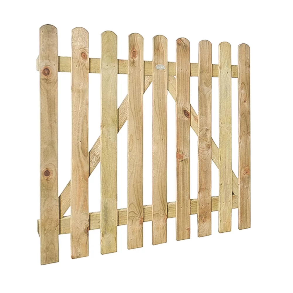 Forest Garden Gate 1000 X 900mm Natural Timber - Image 2