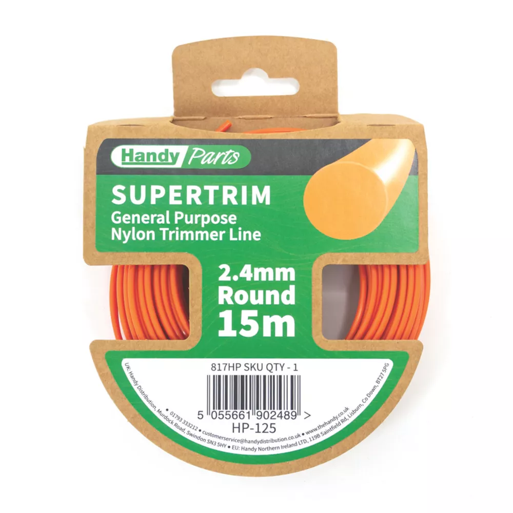 Handy Parts HP-125 Nylon Trimmer Line 2.4mm X 15m 1 Handy Parts HP-125 Nylon Trimmer Line 2.4mm X 15m