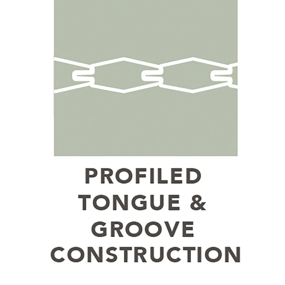 Forest Decibel Vertical Tongue & Groove Noise Reduction Fence Panels Natural Timber 6 X 6' Pack Of 3 - Image 4