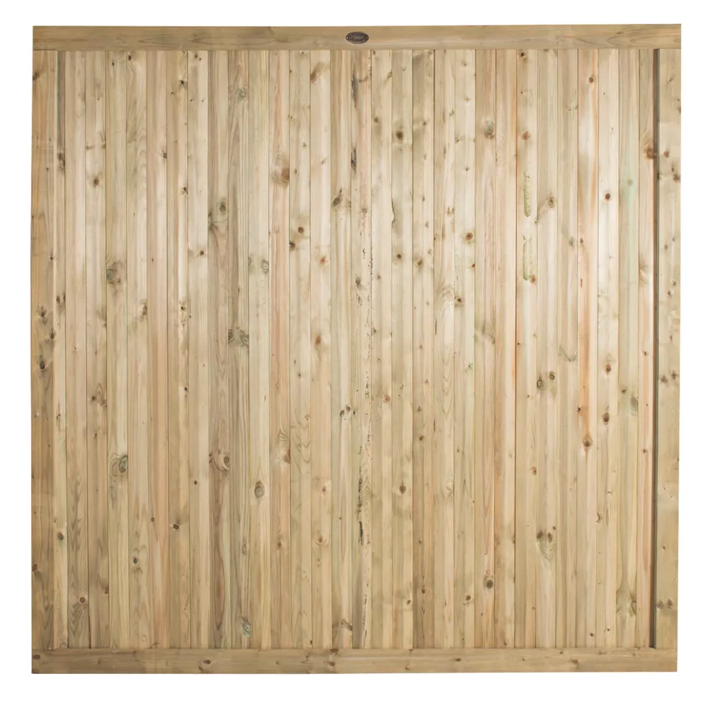 Forest Decibel Vertical Tongue & Groove Noise Reduction Fence Panels Natural Timber 6 X 6' Pack Of 3