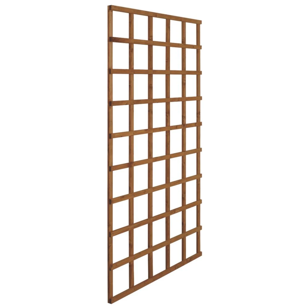 Forest Softwood Rectangular Trellis 3 X 6' 5 Pack - Image 2