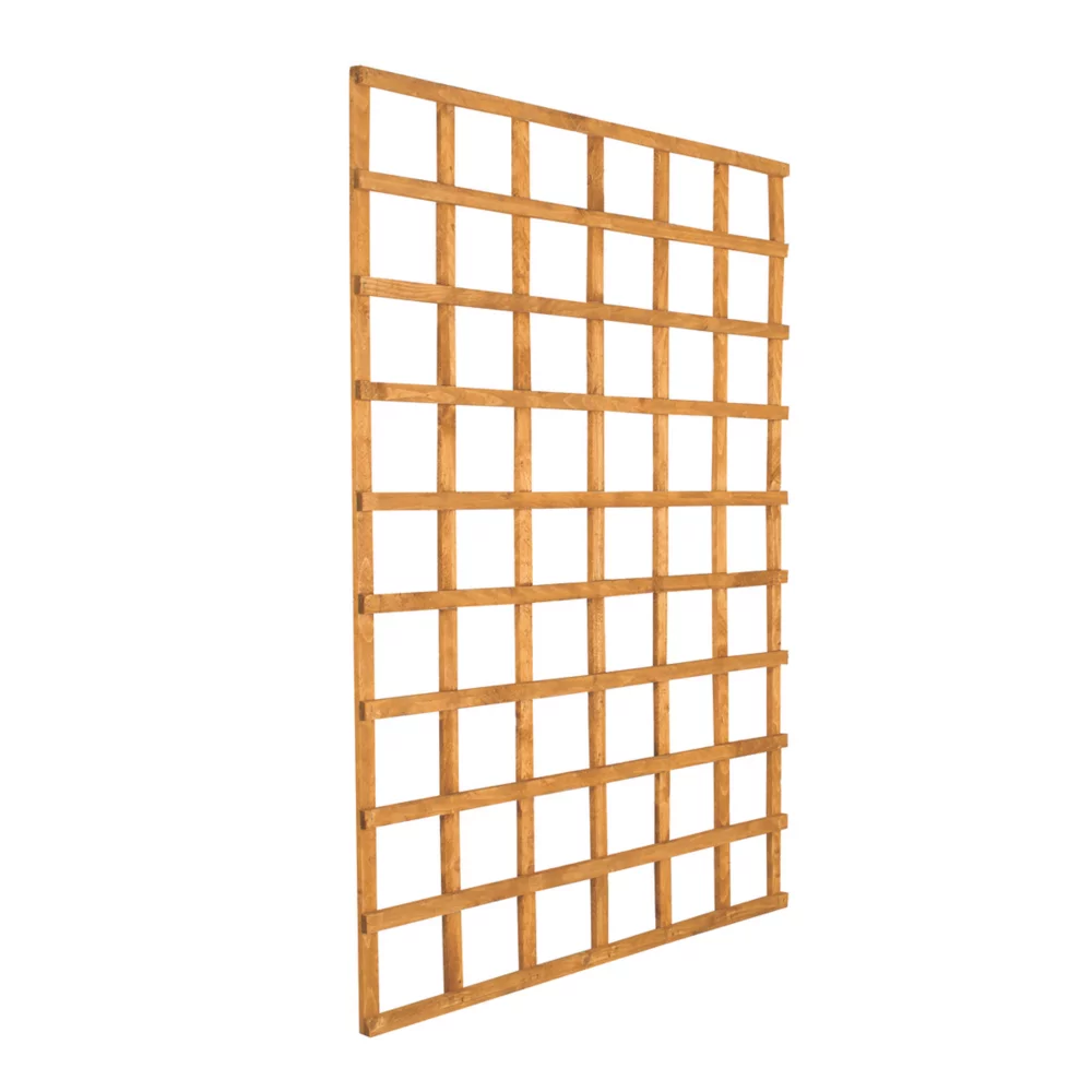 Forest Softwood Wide Rectangular Trellis X 10 Pack - Image 4