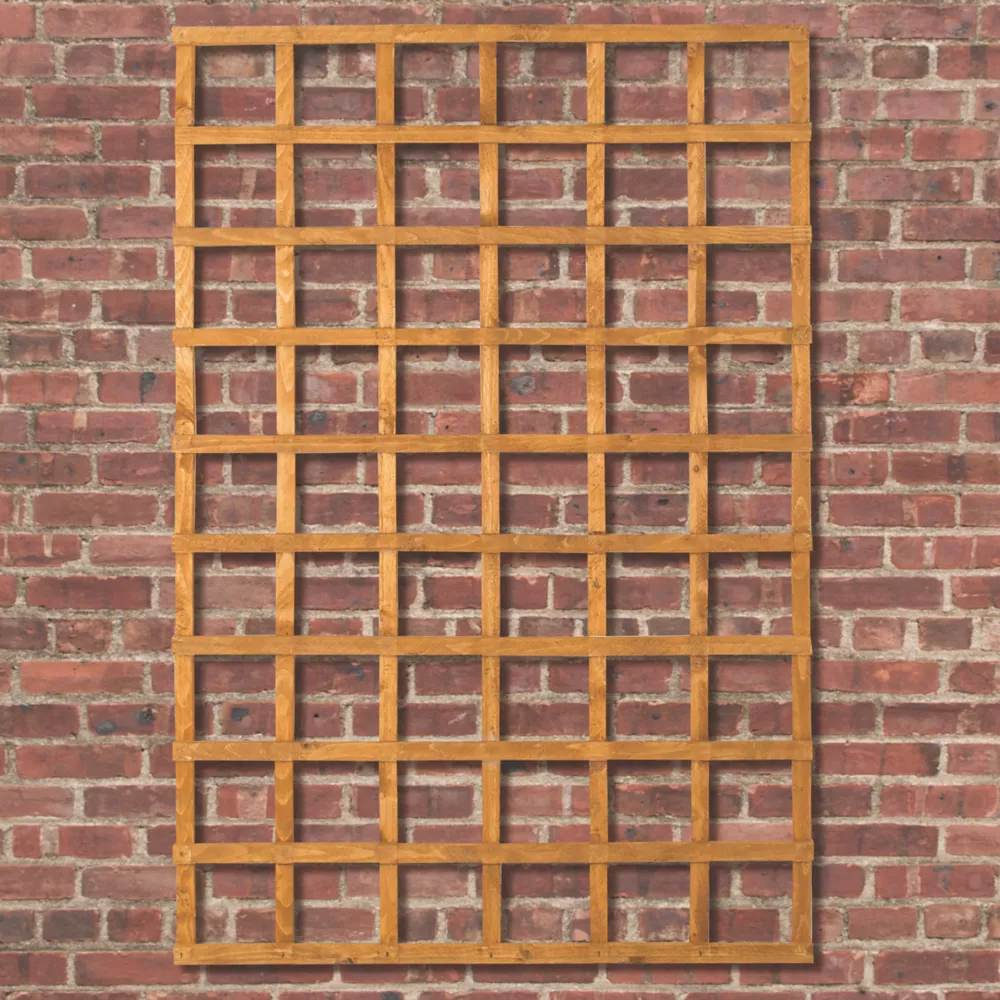 Forest Softwood Wide Rectangular Trellis X 10 Pack