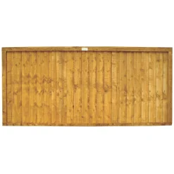 Forest Closeboard Fence Panels Golden Brown 6 X 3&apos; Pack Of 10